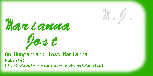 marianna jost business card